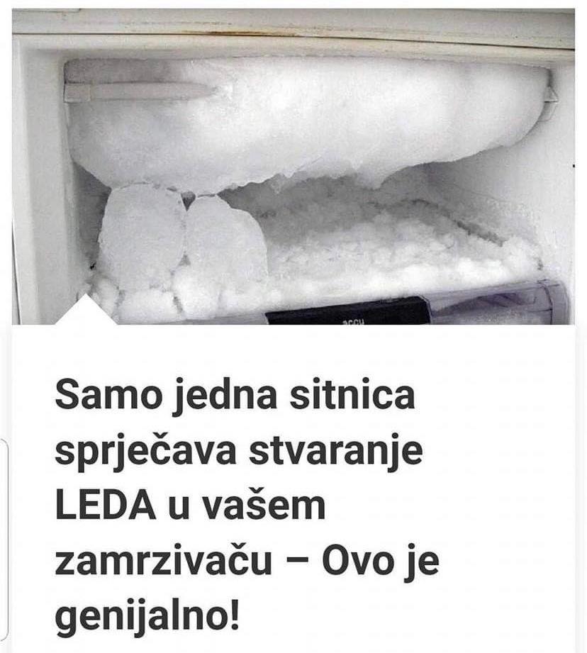 0VA SlTNlCA SPREČAVA NASTAJANJE LEDA u vašem zamrzivaču – Ovo je genijalno! - featured image