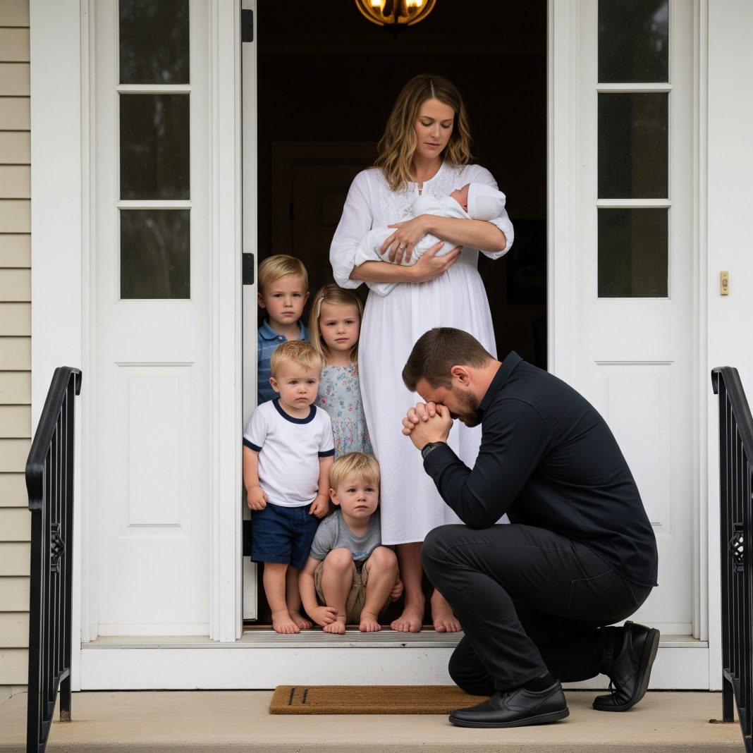 Muž me je ostavio posle 11 godina braka i petoro djece i rekao mi “Neću zauvek biti zarobljen s nekim ko izgleda zapušteno.” – ali nekoliko dana kasnije karma ga je naterala da mi zakuca na vrata, moleći za oproštaj… - featured image
