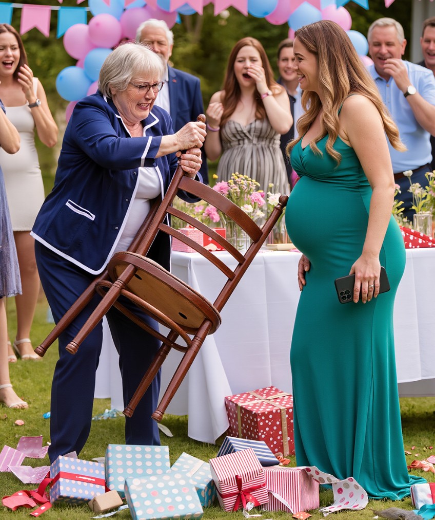 Na mojoj zabavi povodom rođenja deteta, svekrva je pokušala da izabere ime za moje dete — kada sam odbila, izgubila je kontrolu nad sobom. - featured image