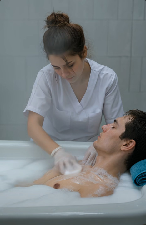 Da ne bi ostala bez posla, medicinska sestra je pristala da okupa paralizovanog mladića – ali tokom kupanja, vidjela je nešto zbog čega se smrzla od straha 😨😲 - featured image
