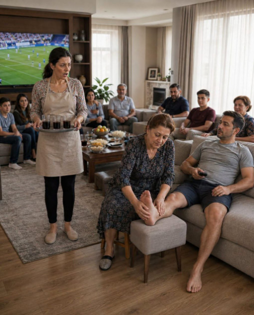 Ušla sam u dnevnu sobu i zatekla svekrvu kako masira stopala mome mužu… Ali pravi šok uslijedio je kada se okrenula prema meni i izgovorila samo jednu rečenicu. - featured image